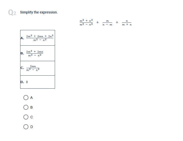 \fQ10 Add the rational expressions and simplify.
