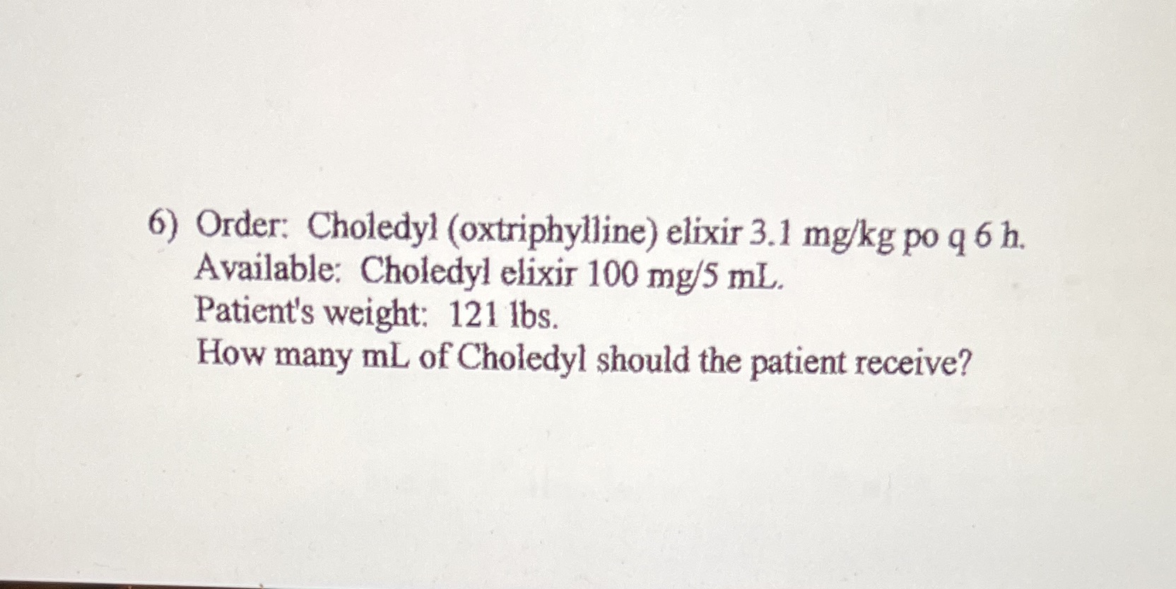 Please solve using dimensional analysis problem.