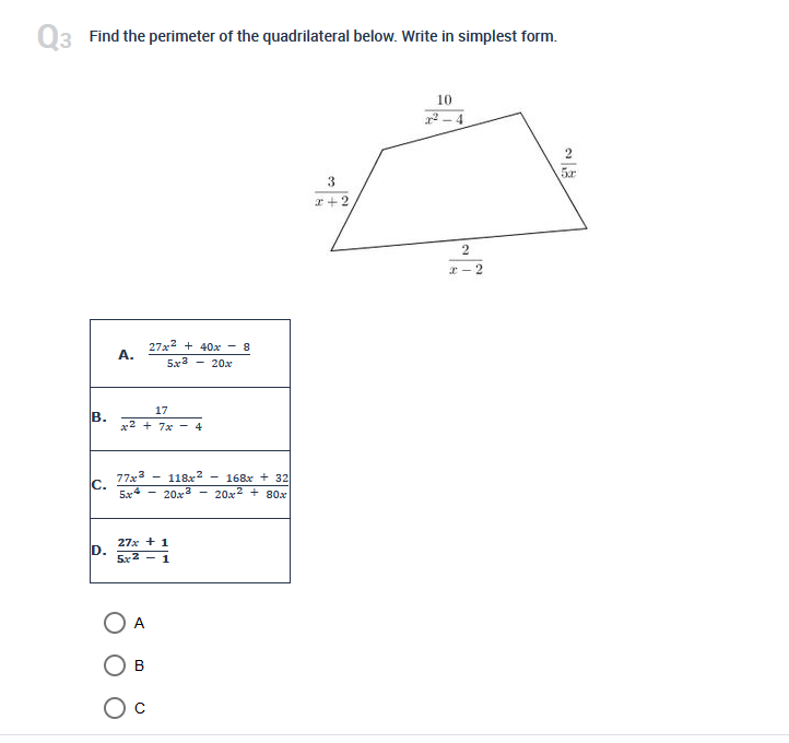 \fQ10 Add the rational expressions and simplify.