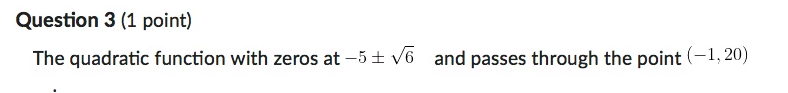 Determine the equations of each of the following
