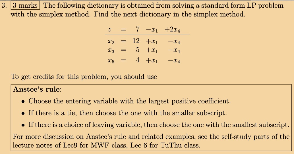3 marks The following dictionary is obtained from