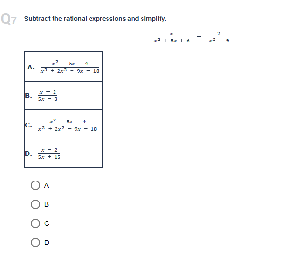 \fQ10 Add the rational expressions and simplify.