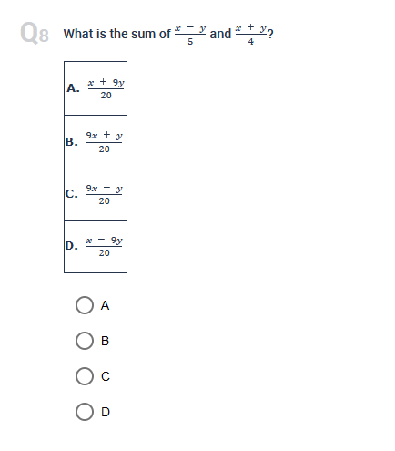 \fQ10 Add the rational expressions and simplify.