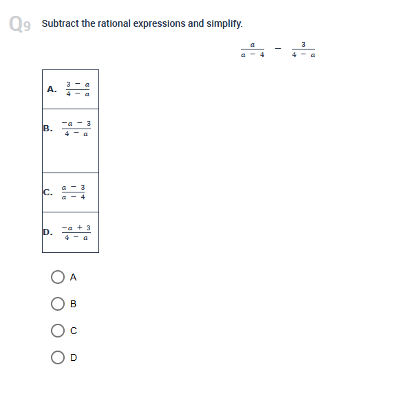 \fQ10 Add the rational expressions and simplify.