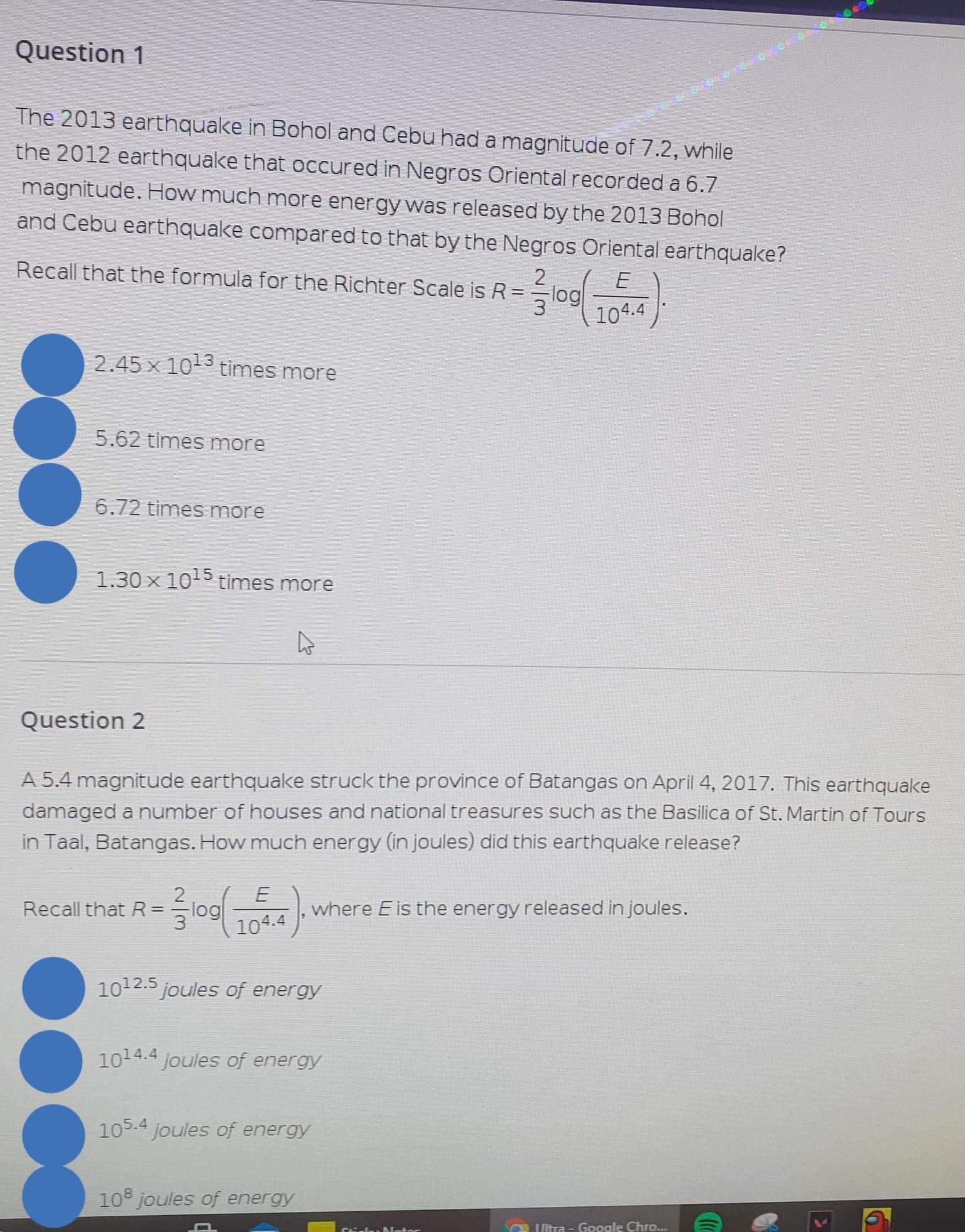 Pls answer 15 items only 1-2) \fQuestion 3 Which