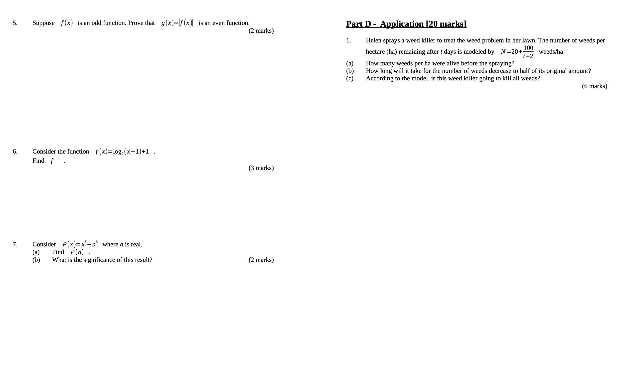 3. Itis given that f(x)=x32x25x+6 . (a) Factorize