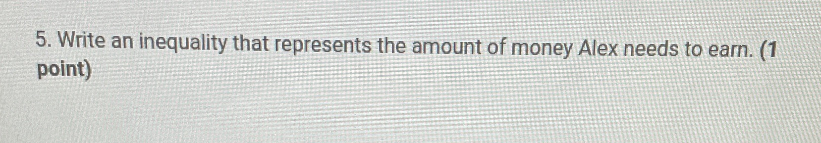 Your friend Alex has won a scholarship to study