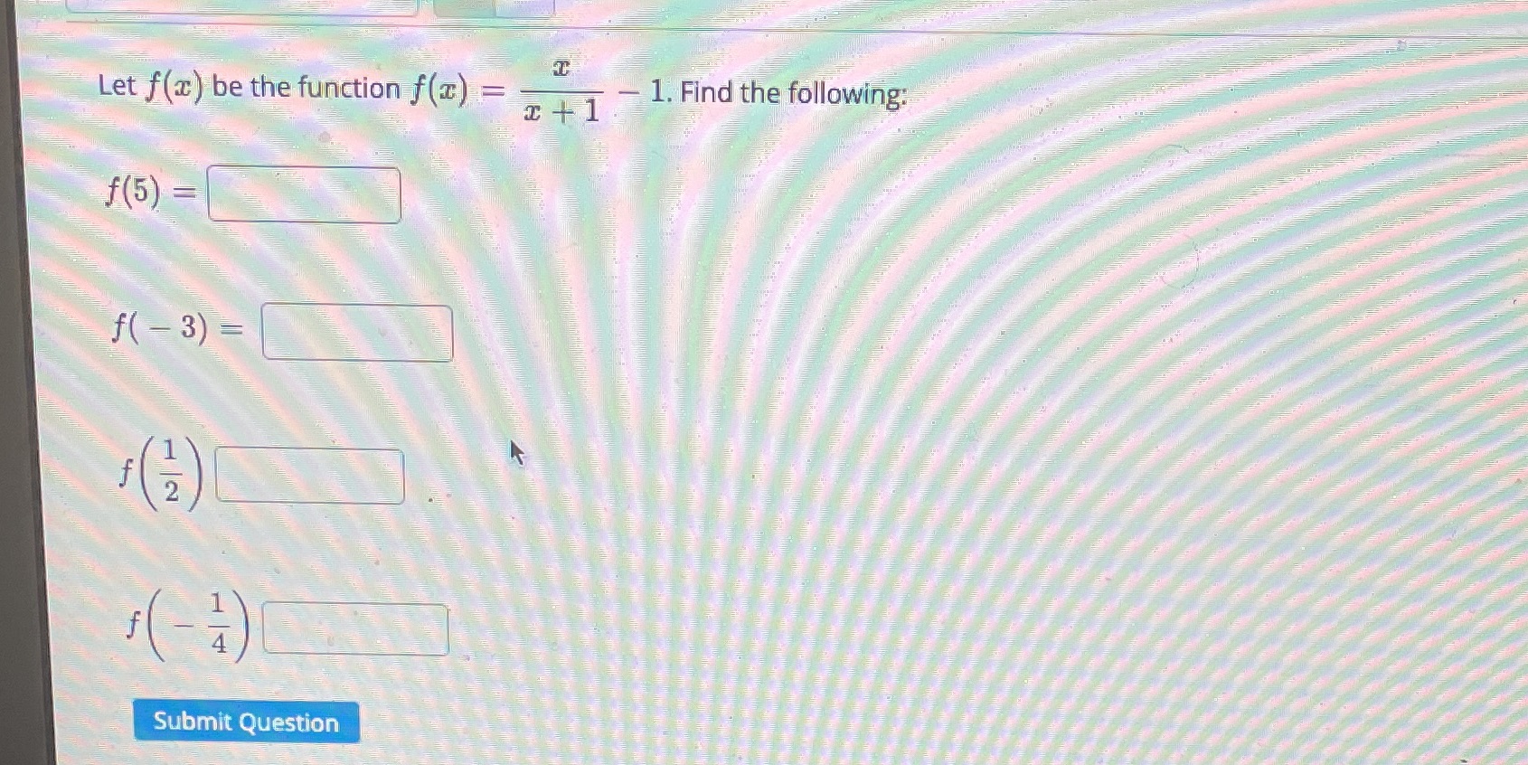 Let f() be the function f(I) = 1. Find the