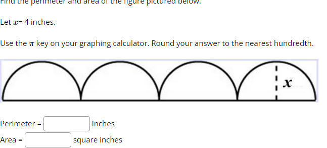 Find the perimeter and area of the figure
