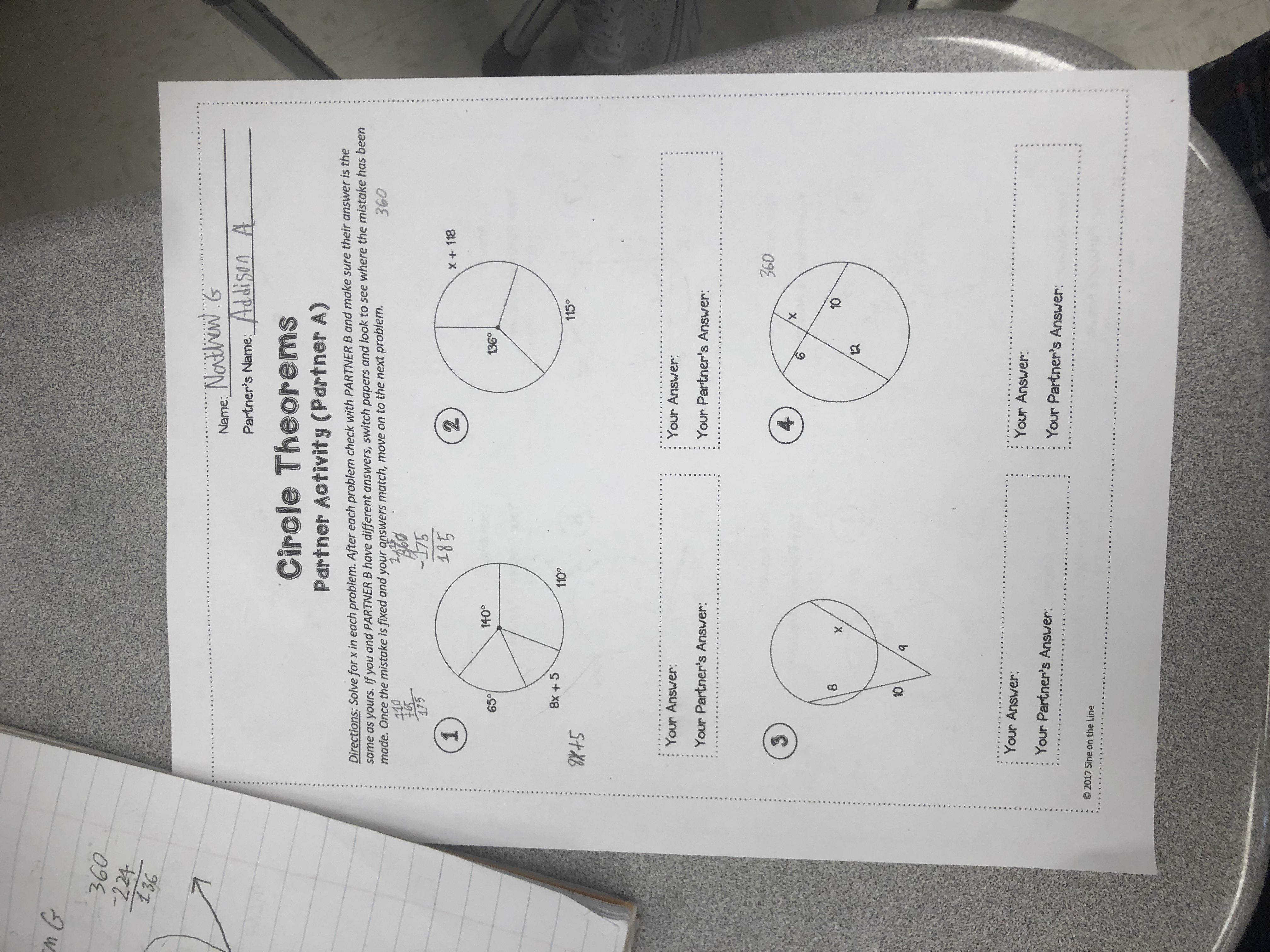 5 6 11 12 X V Your Answer: Your Answer: Your