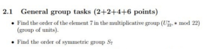 plz answer both parts 2.1 General group tasks