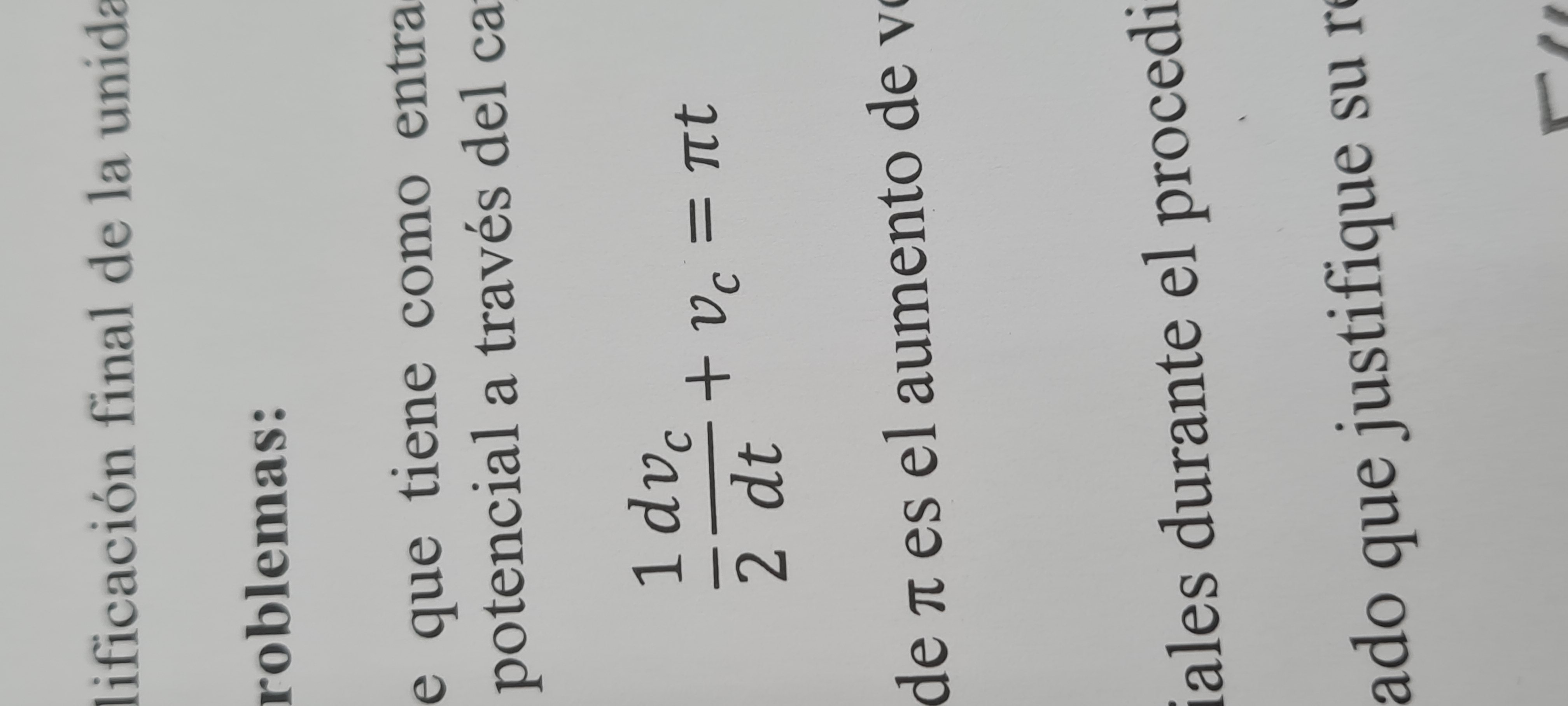 Consider an RC circuit that has a voltage ramp as