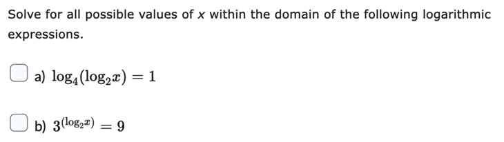 Solve for all possible values of it within the
