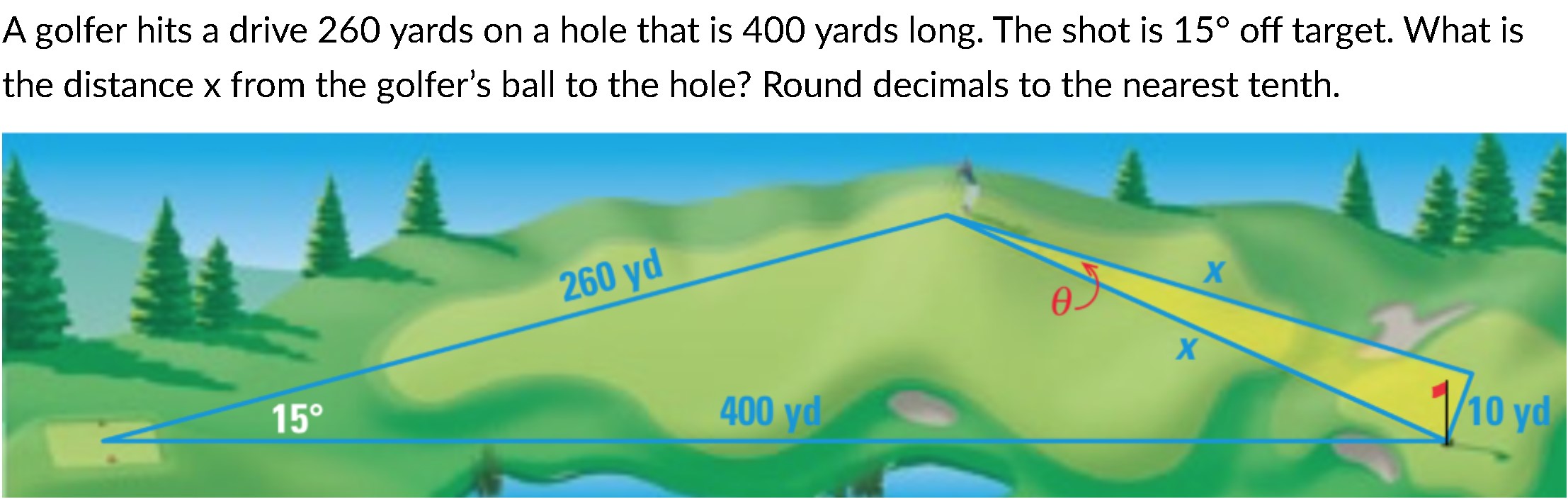 The diagram shows the dimensions of a plot of
