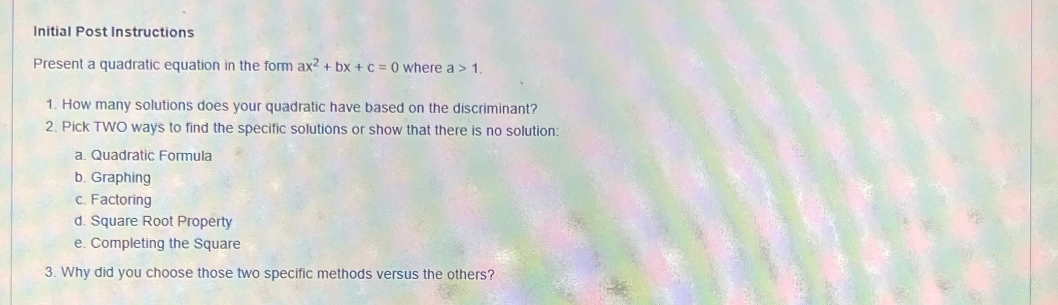 Please show all work thank you. have a great day!