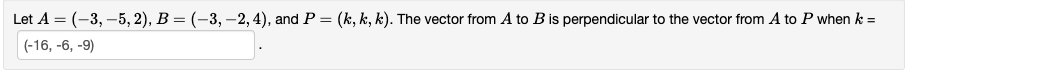 Land = (3, 5,2), B = [3, 2, 4L and P = (In, his).