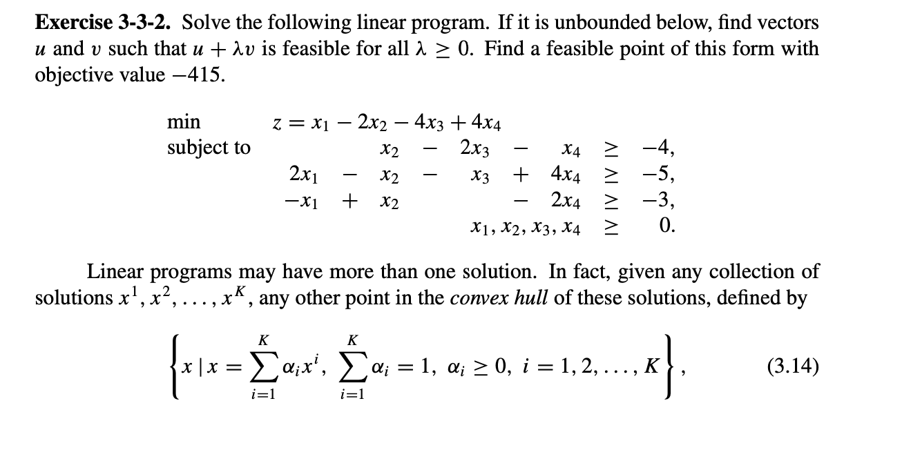 Optimization problem: \fis also a solution. To