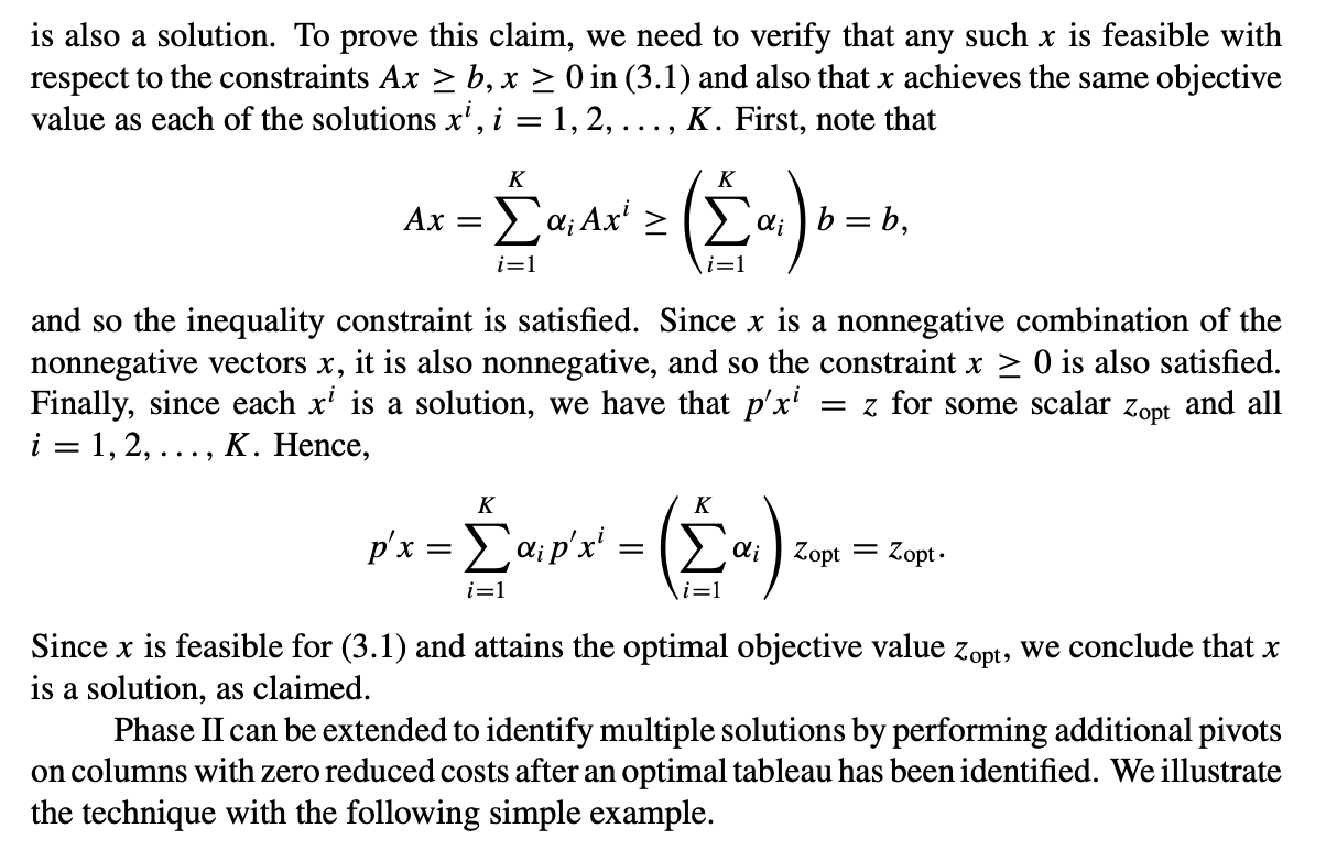 Optimization problem: \fis also a solution. To