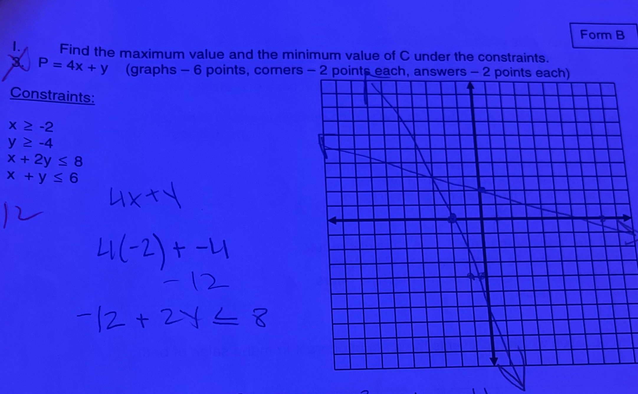 ignore the pencil marks i did it wrong Form B