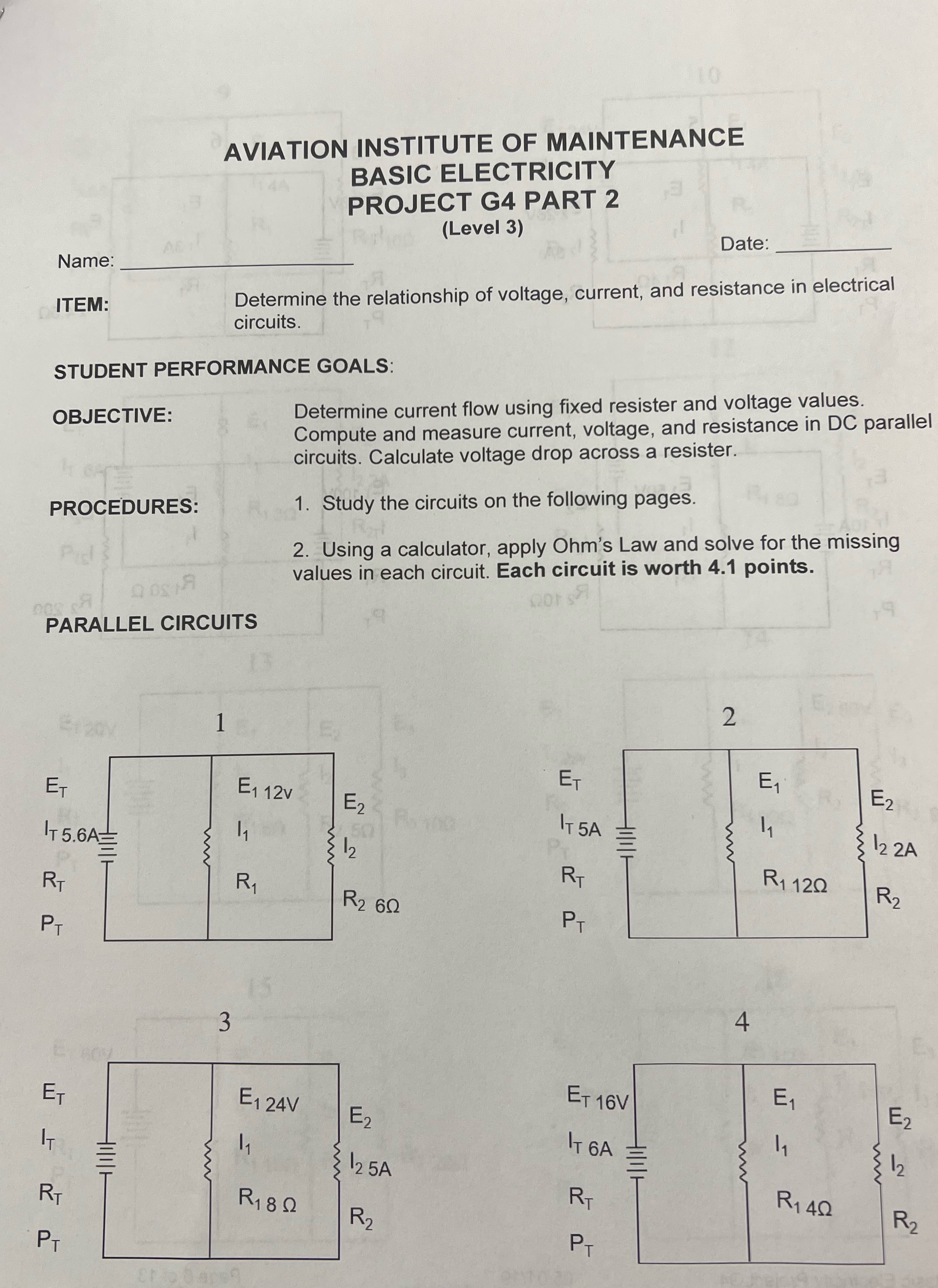 AVIATION INSTITUTE OF MAINTENANCE BASIC