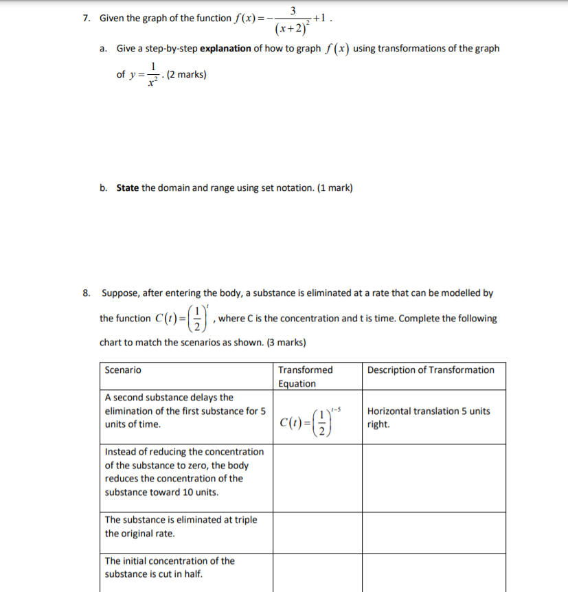 4. If the point {5, 1} lies on ma.- graph of 3y +