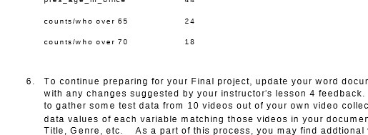 counts/who over 65 24 counts/who over 70 18 6. To