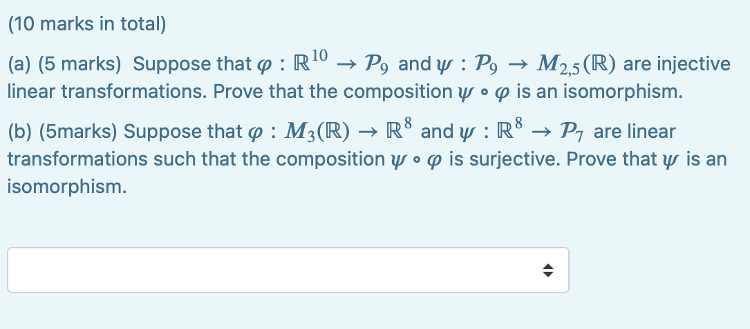 (10 marks in total) (a) (5 marks) Suppose that q