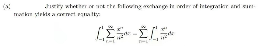 (a) Justify whether or not the following exchange
