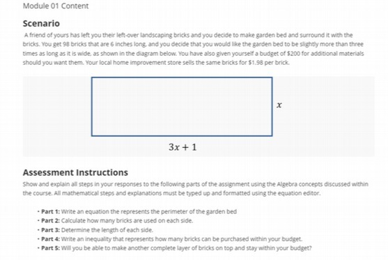 Module 01 Content Scenario A friend of yours has