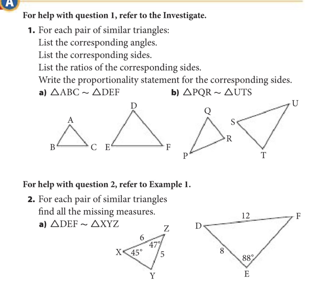 A For help with question 1, refer to the