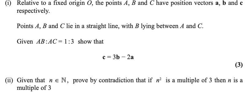 do solve the following (i) Relative to a xed