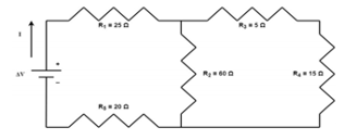 Given the following circuit below where the