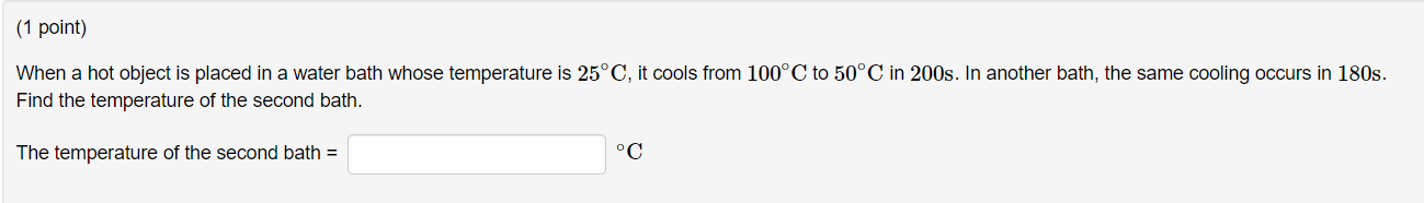 (1 point) When a hot object is piaced in a water