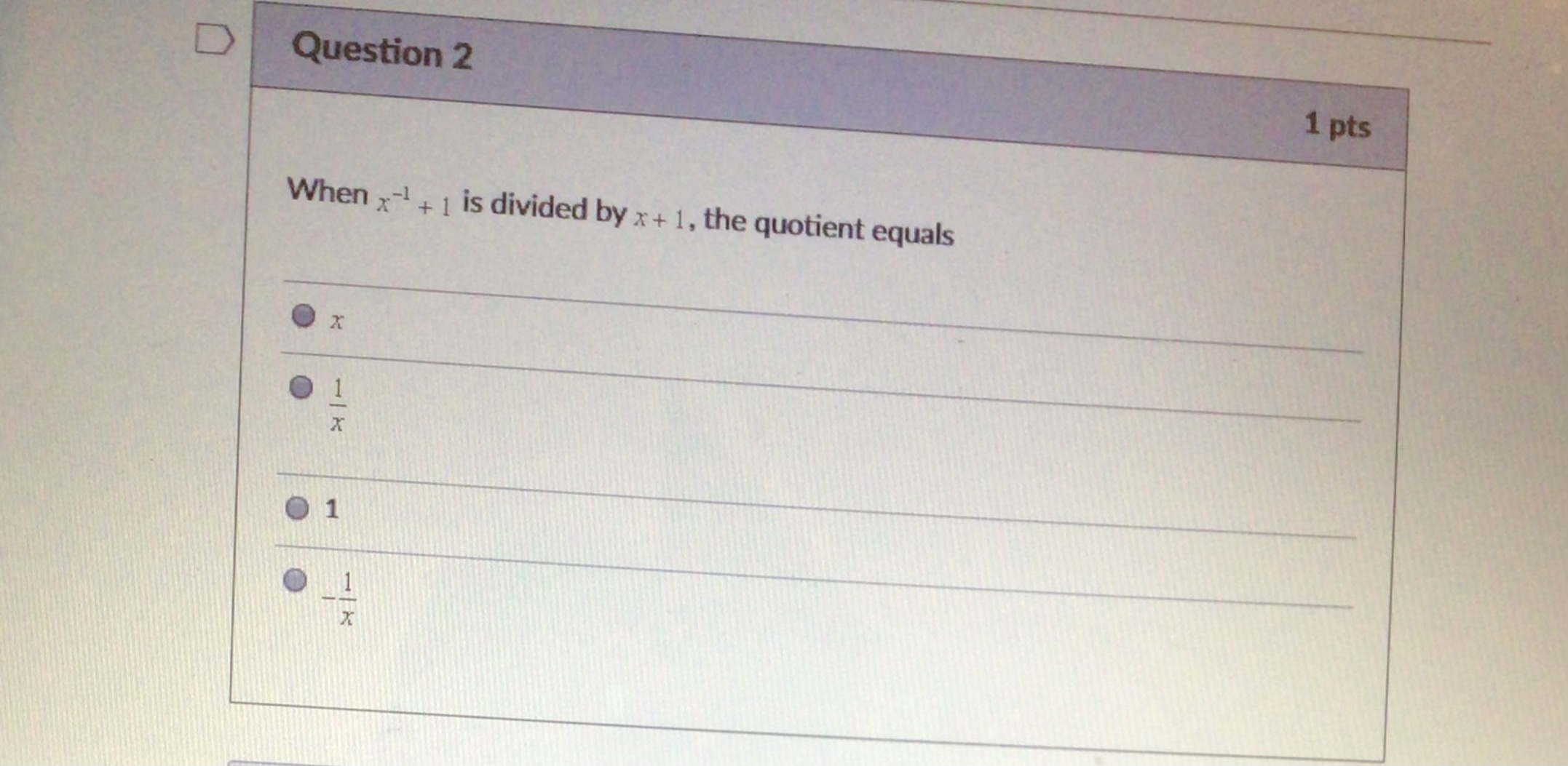 Question 4 1 pts If log x2 - log 2a = log 3a,