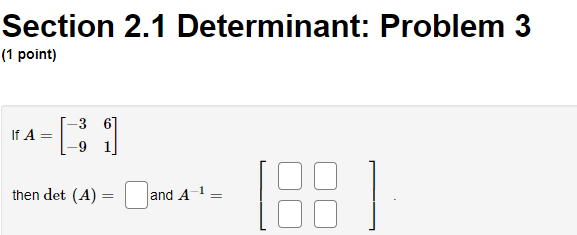 Linear Algebra Final answer only please Section