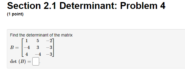Linear Algebra Final answer only please Section