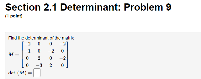 Linear Algebra Final answer only please Section