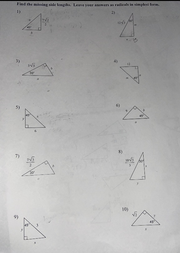 Please explain the steps Find the missing side