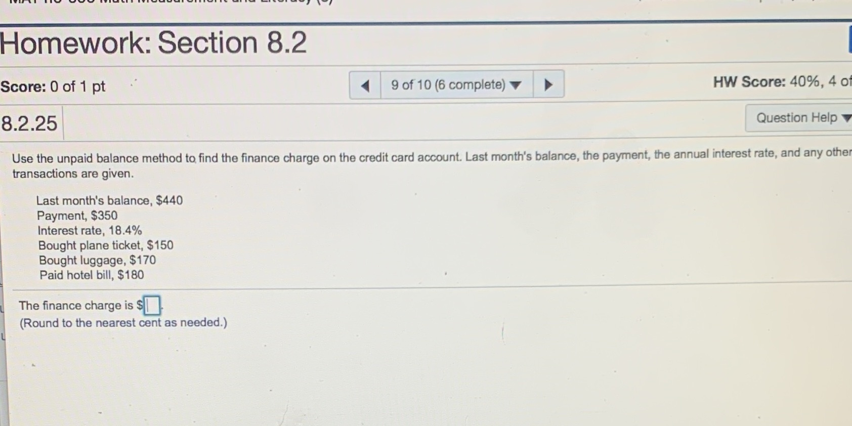 I need some help on my hw Homework: Section 8.2