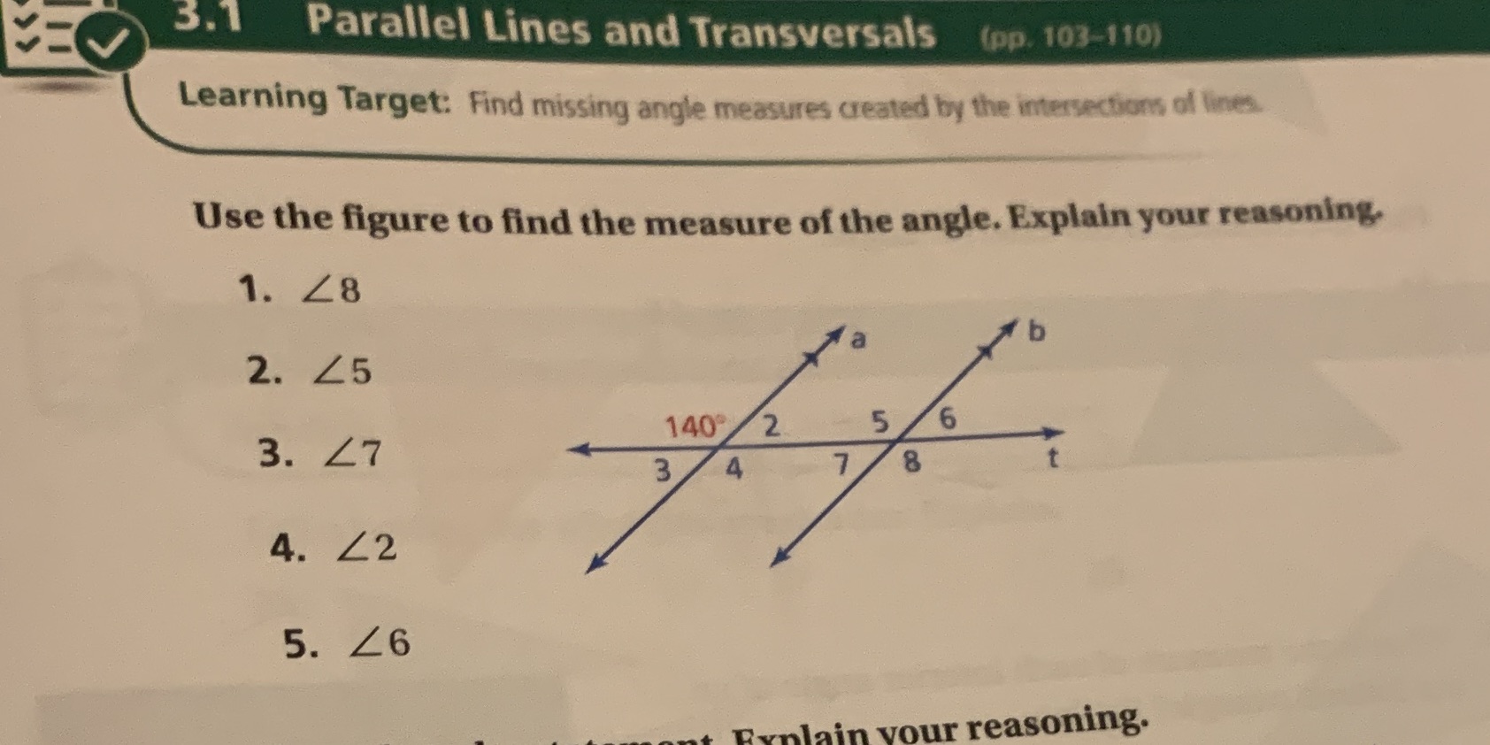 I am trying to find what the angles are and the