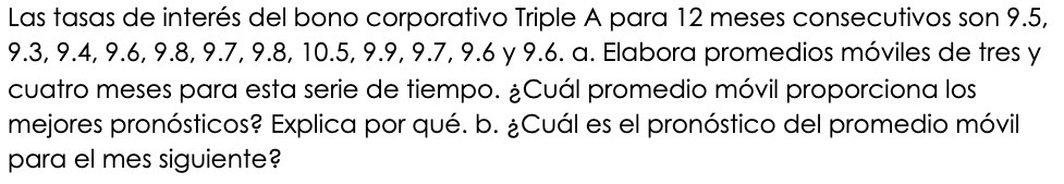 Las tasas de interes del bono corporative Triple