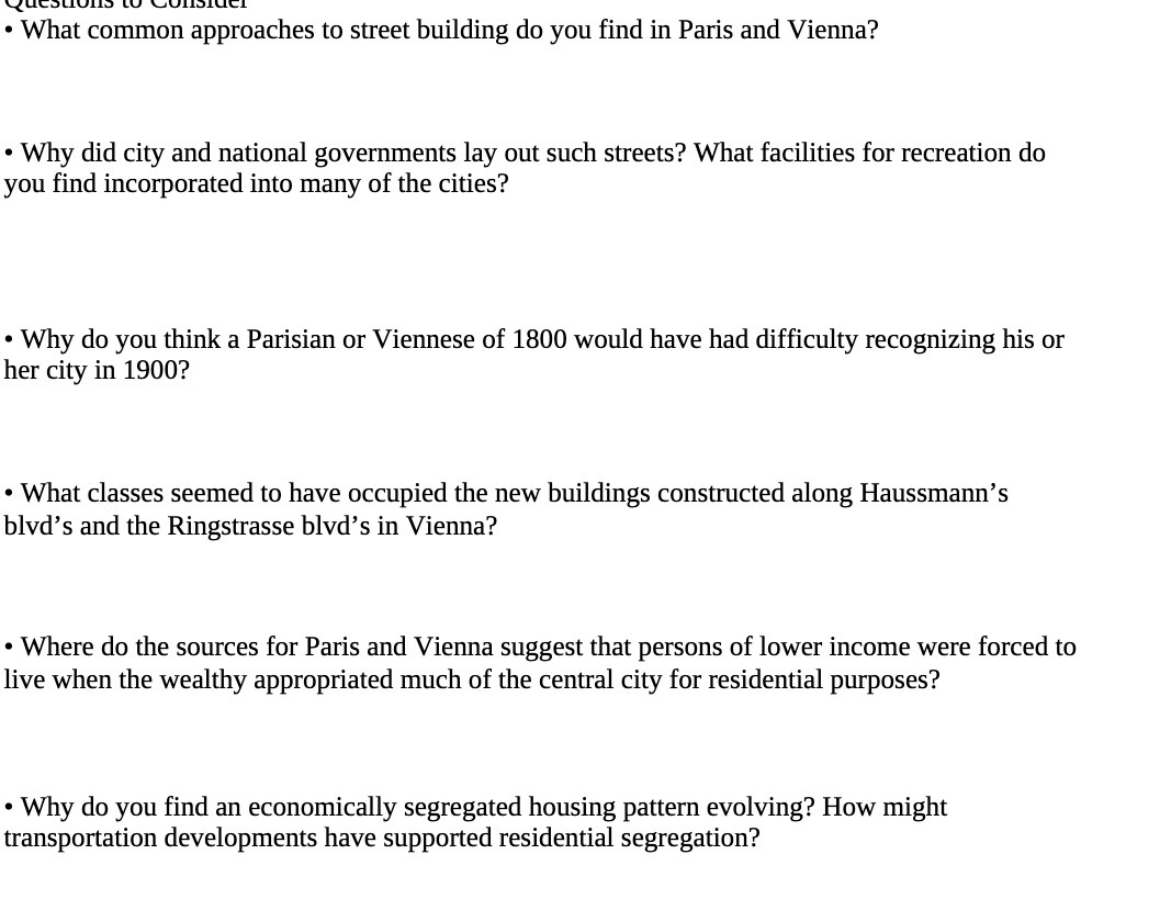 . What common approaches to street building do