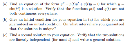 17. Can an equation y" + poy