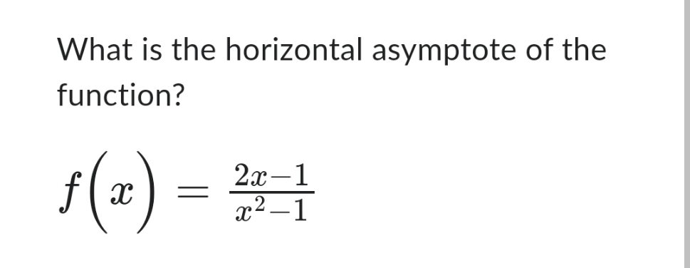 horizontal asymptote \f