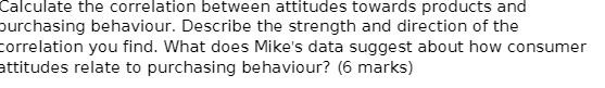 Calculate the correlation between attitudes
