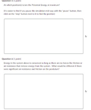 At which powblond ie are the Potential Energy at