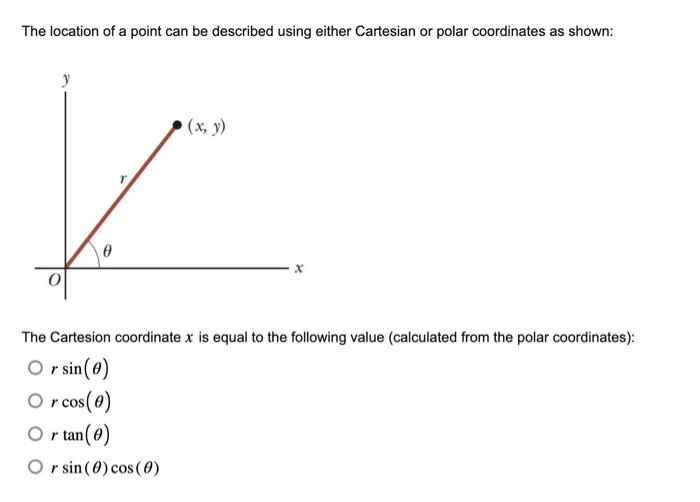 The location of a point can be described using