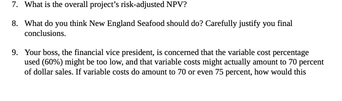 7. What is the overall project's