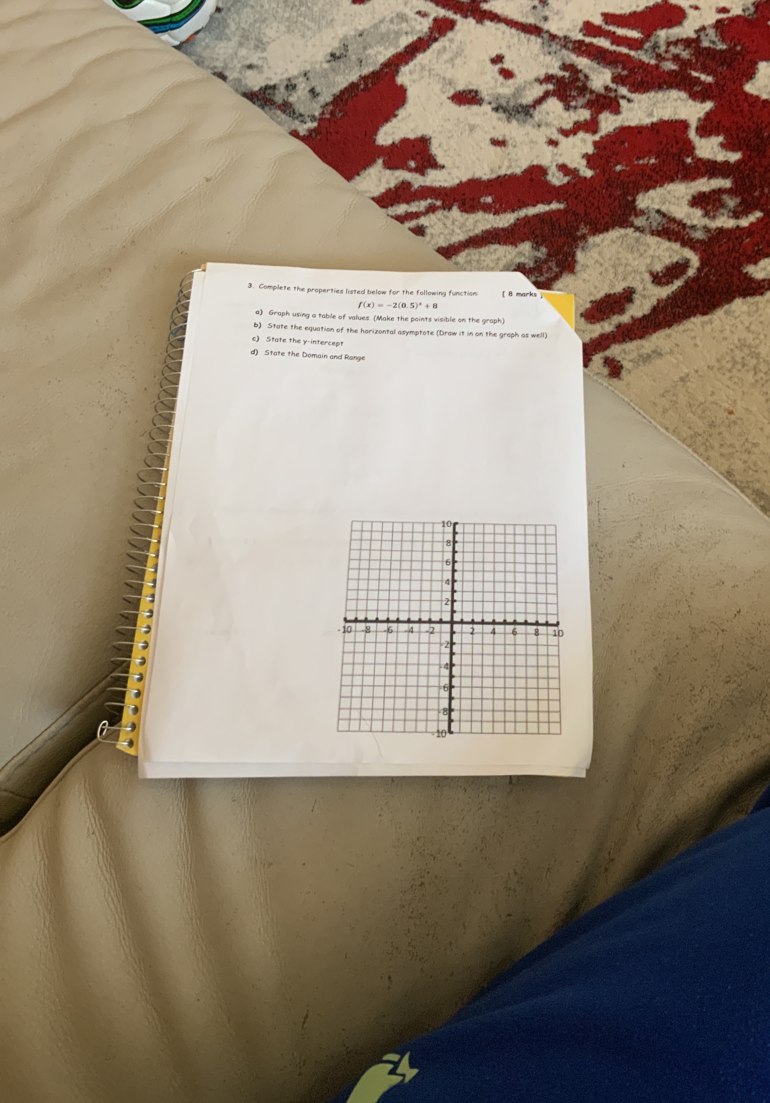 3. Complete the properties listed below for the