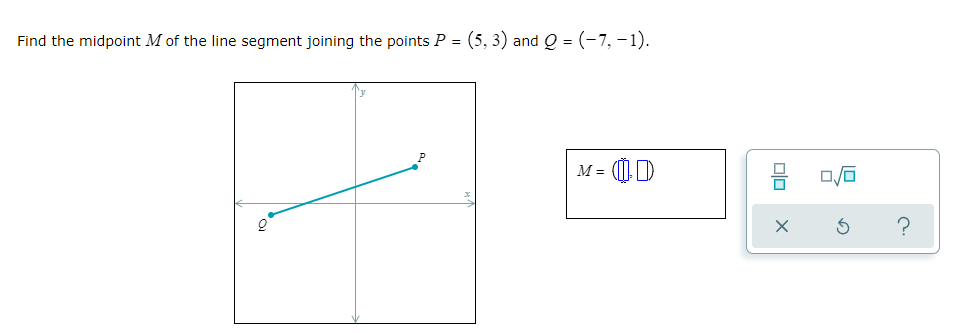 question 1 Calculate the distance between the